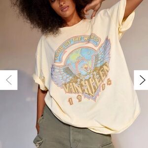Urban Outfitters Cream Graphic Tee